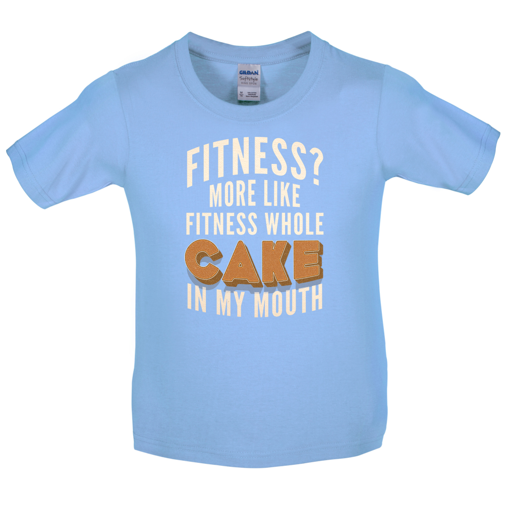 Fitness Cake In My Mouth Kids T Shirt