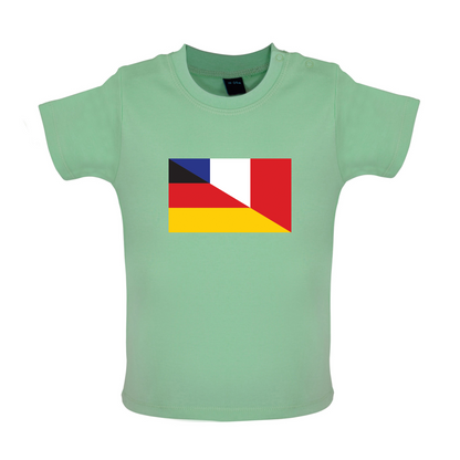Half German Half French Flag Baby T Shirt