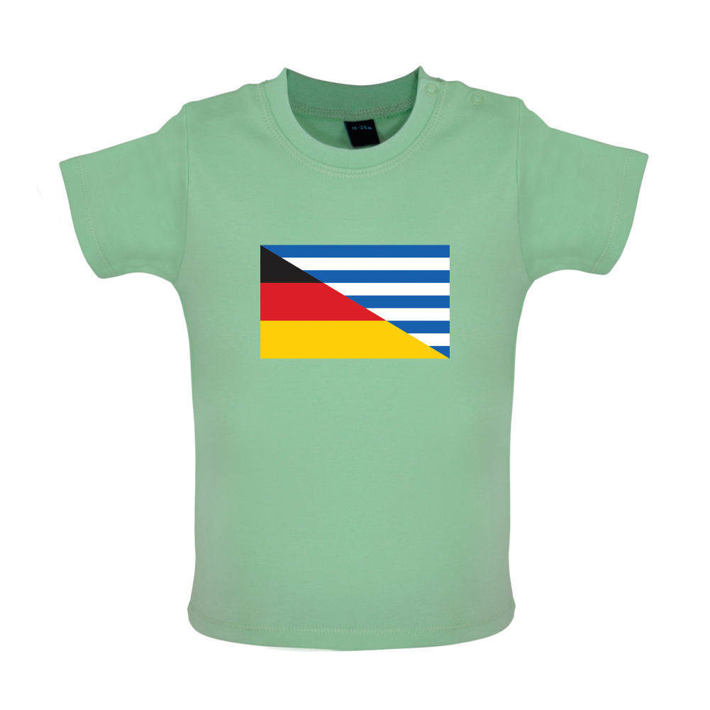 Half German Half Greek Flag Baby T Shirt