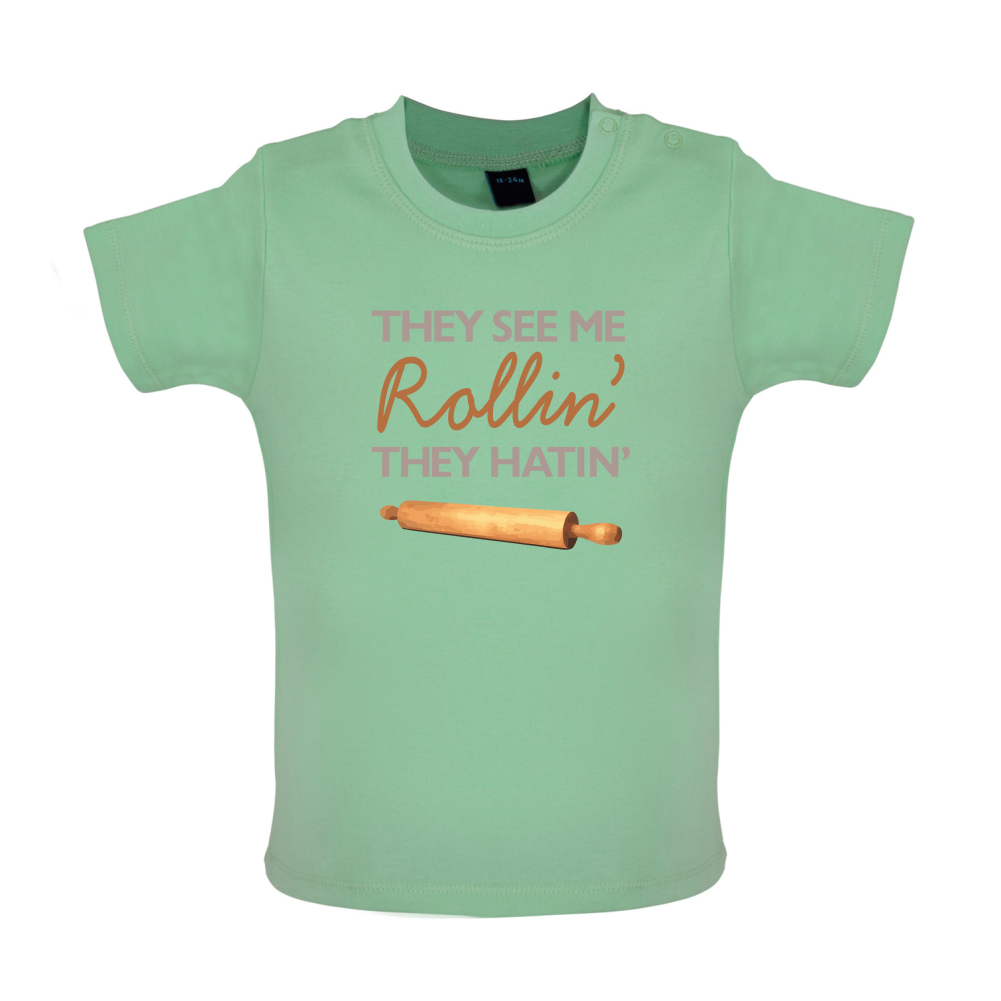 They See Me Rollin' Baby T Shirt