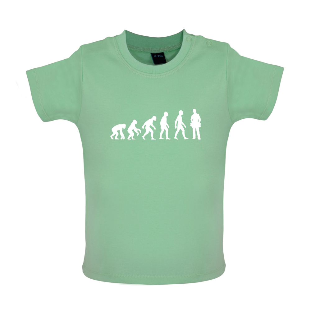 Evolution Of Man Electrician Baby T Shirt