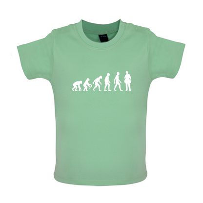 Evolution Of Man Plumber Baby T Shirt