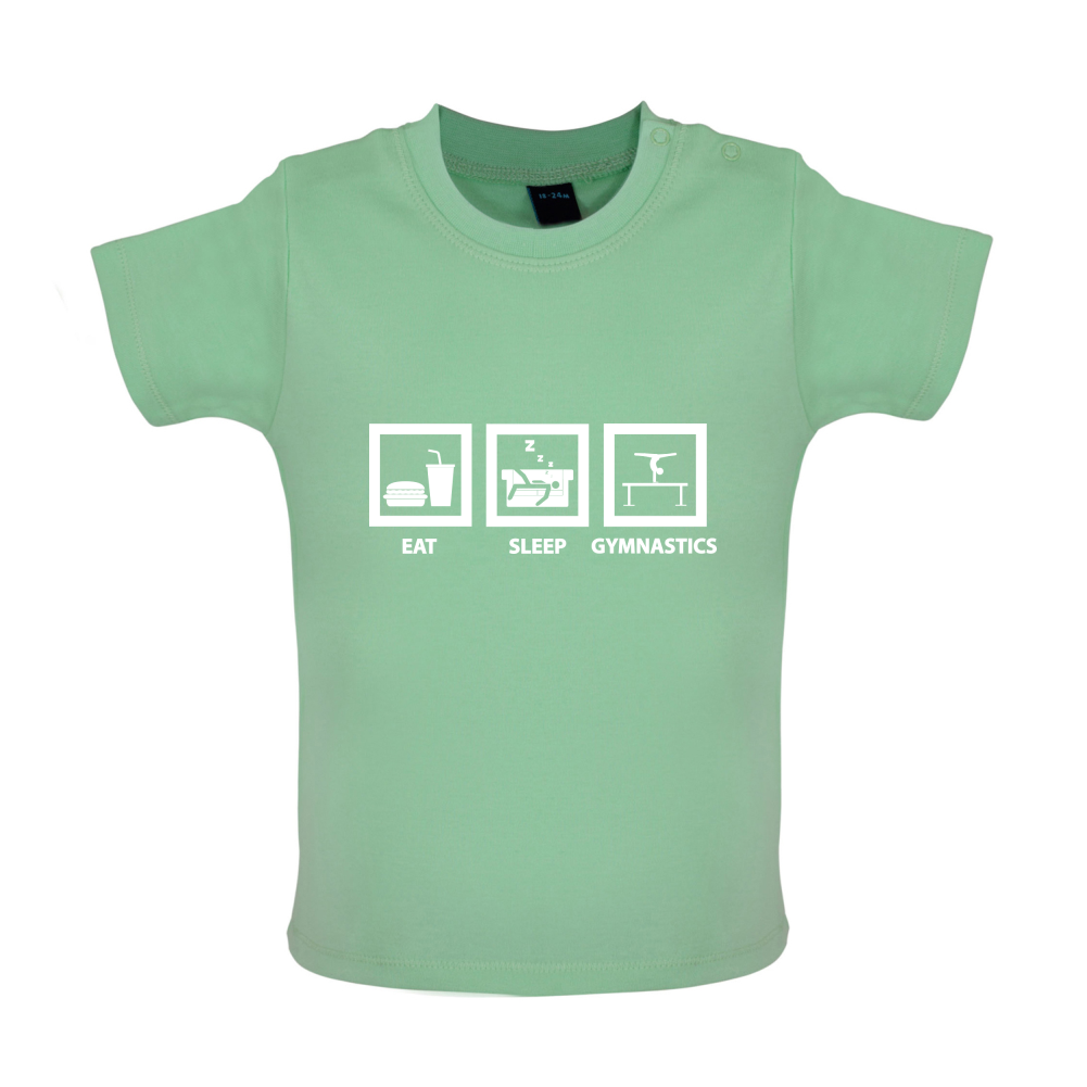 Eat Sleep Gymnastics Baby T Shirt