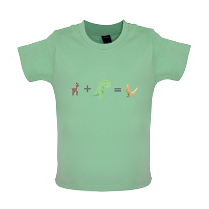 T-Rex, Deer, Kangaroo Baby T Shirt
