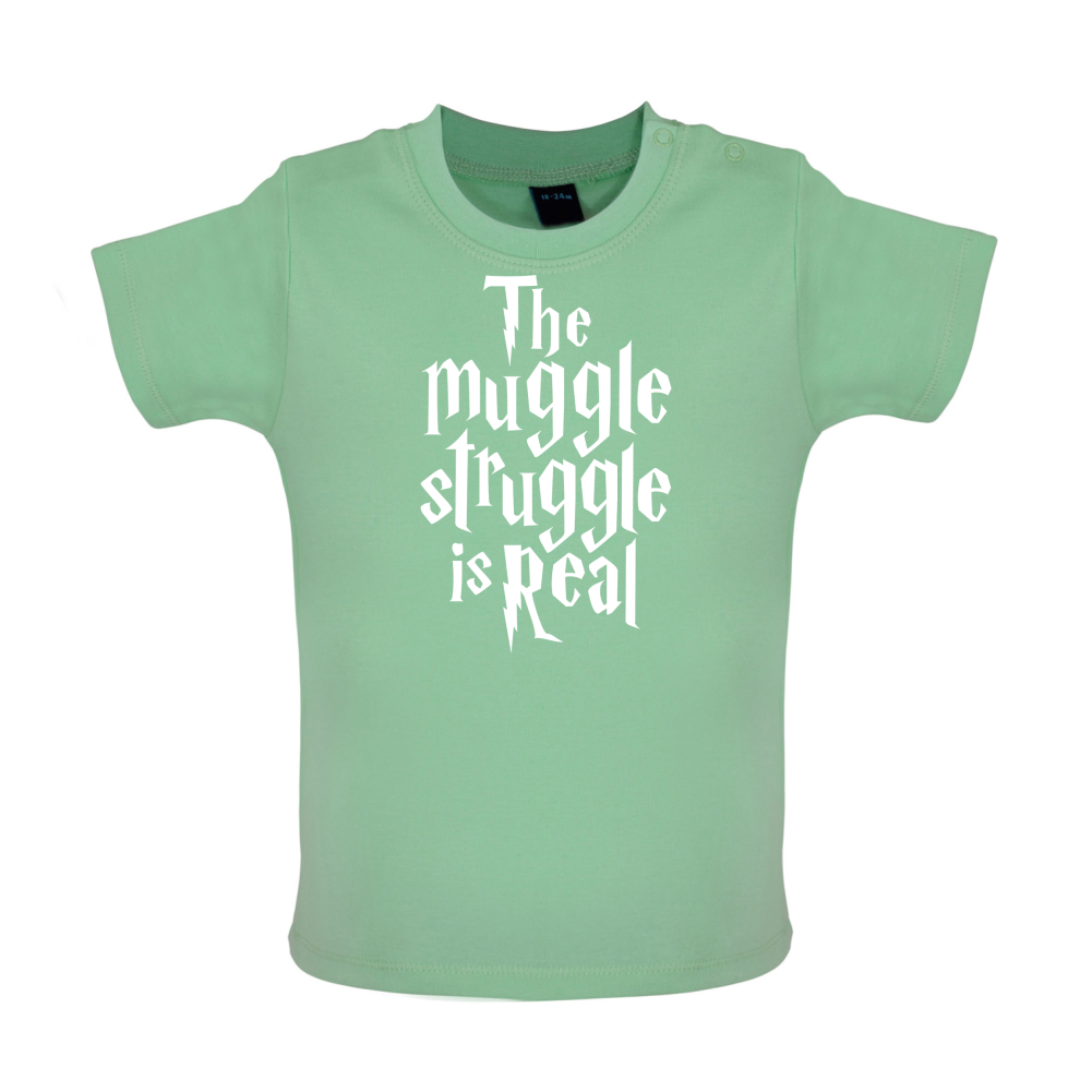 The Muggle Struggle Baby T Shirt