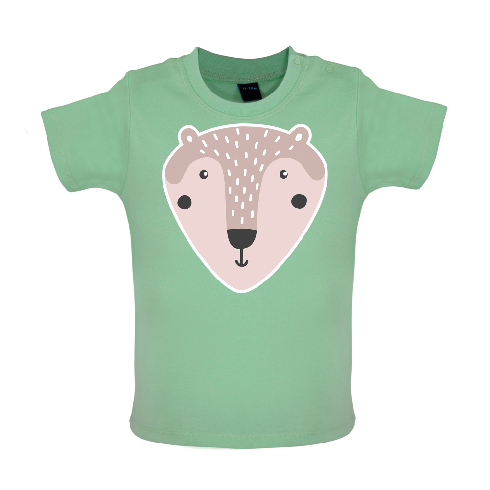 Smiley Face Mr Bear Baby T Shirt