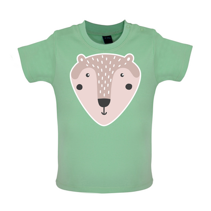 Smiley Face Mr Bear Baby T Shirt