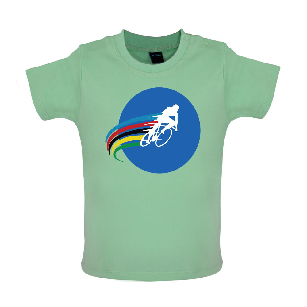 Cycling Stripes Baby T Shirt