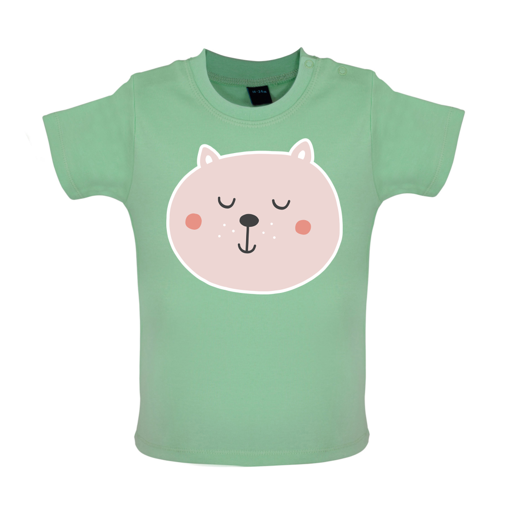 Smiley Face Dog Baby T Shirt