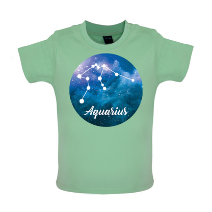 Aquarias Sign Baby T Shirt
