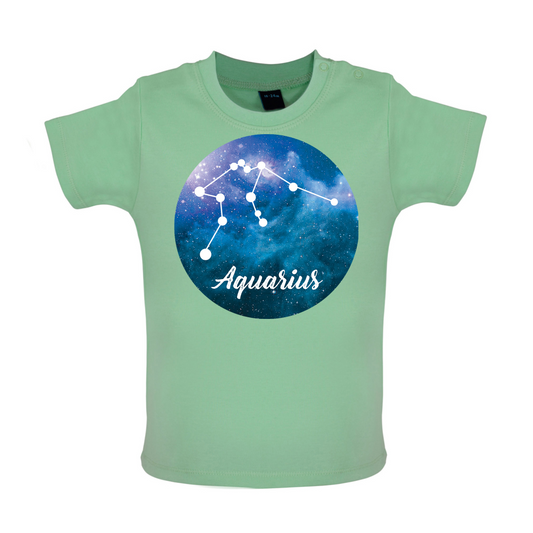 Aquarias Sign Baby T Shirt