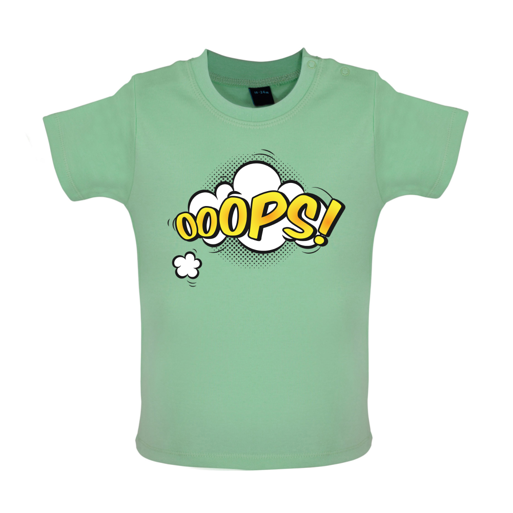 Oops! Word Art Baby T Shirt