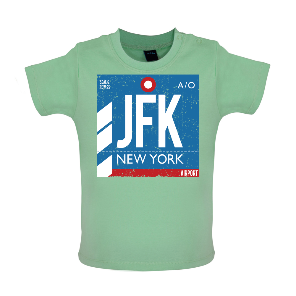 New York Airport Baby T Shirt