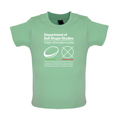 Rugby Ball Shape Baby T Shirt