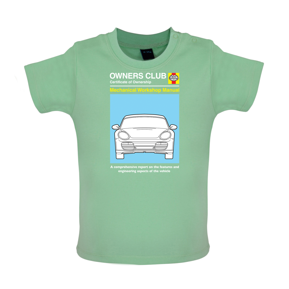 Car Owners Manual 987 Baby T Shirt