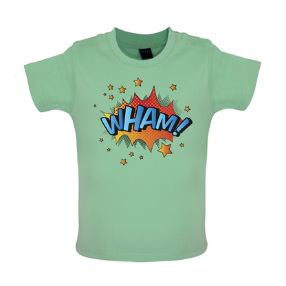 Wham! Word Art Baby T Shirt