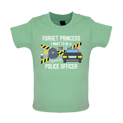 Forget Princess Police Officer Kids T Shirt
