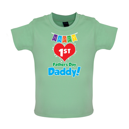 Happy First Fathers Day Baby T Shirt