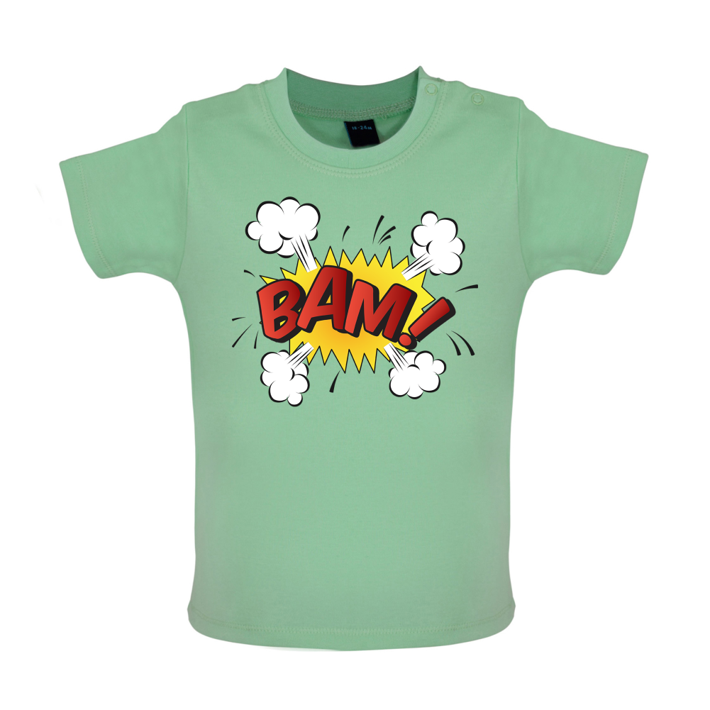 Bam! Word Art Baby T Shirt