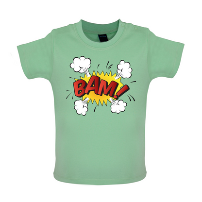 Bam! Word Art Baby T Shirt