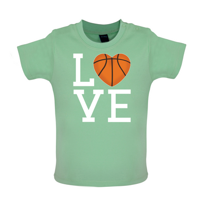 I Love Basketball  Baby T Shirt