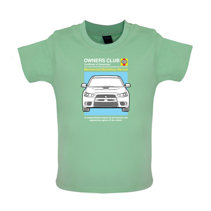 Car Owners Manual Evo Baby T Shirt