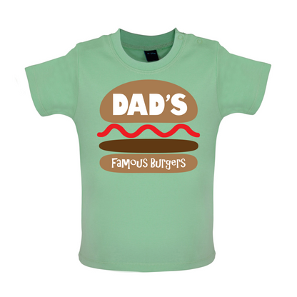 Dad's Famous Burgers Baby T Shirt