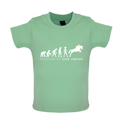 Evolution Of Woman Show Jumping Baby T Shirt