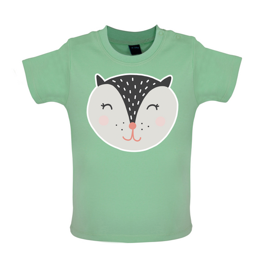 Smiley Face Badger Mrs T Shirt