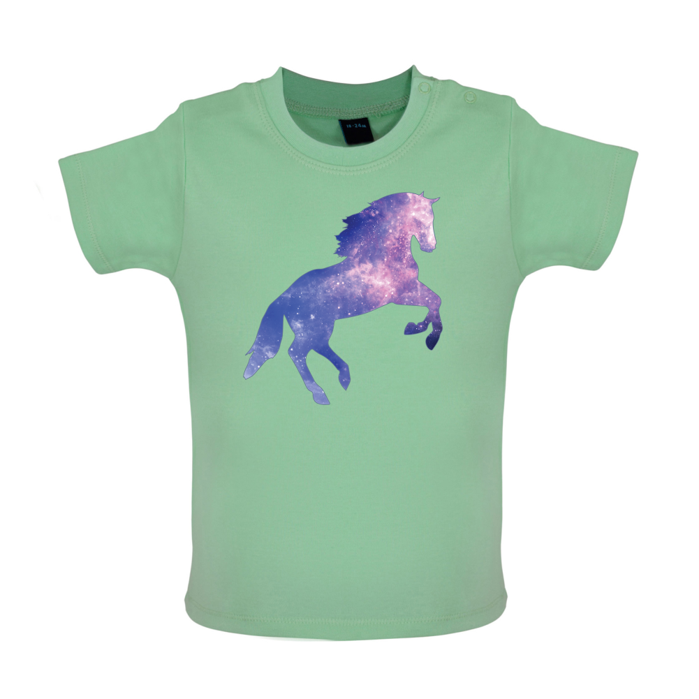 Galaxy Horse Baby T Shirt