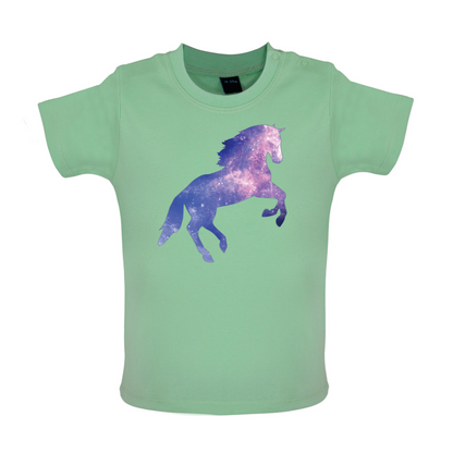 Galaxy Horse Baby T Shirt
