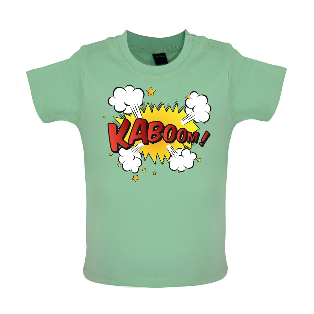 Kaboom! Word Art Baby T Shirt