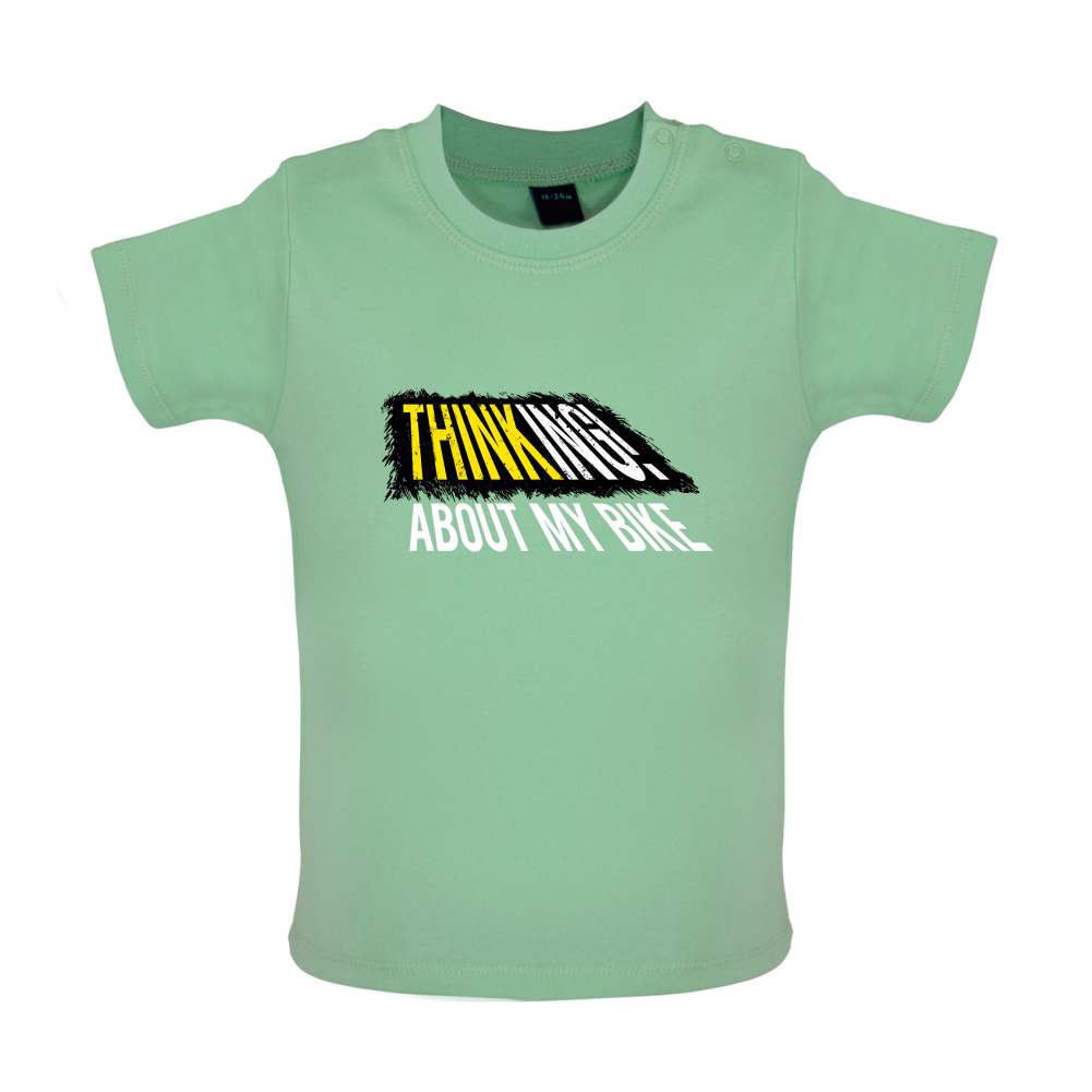 Thinking About My Bike Baby T Shirt