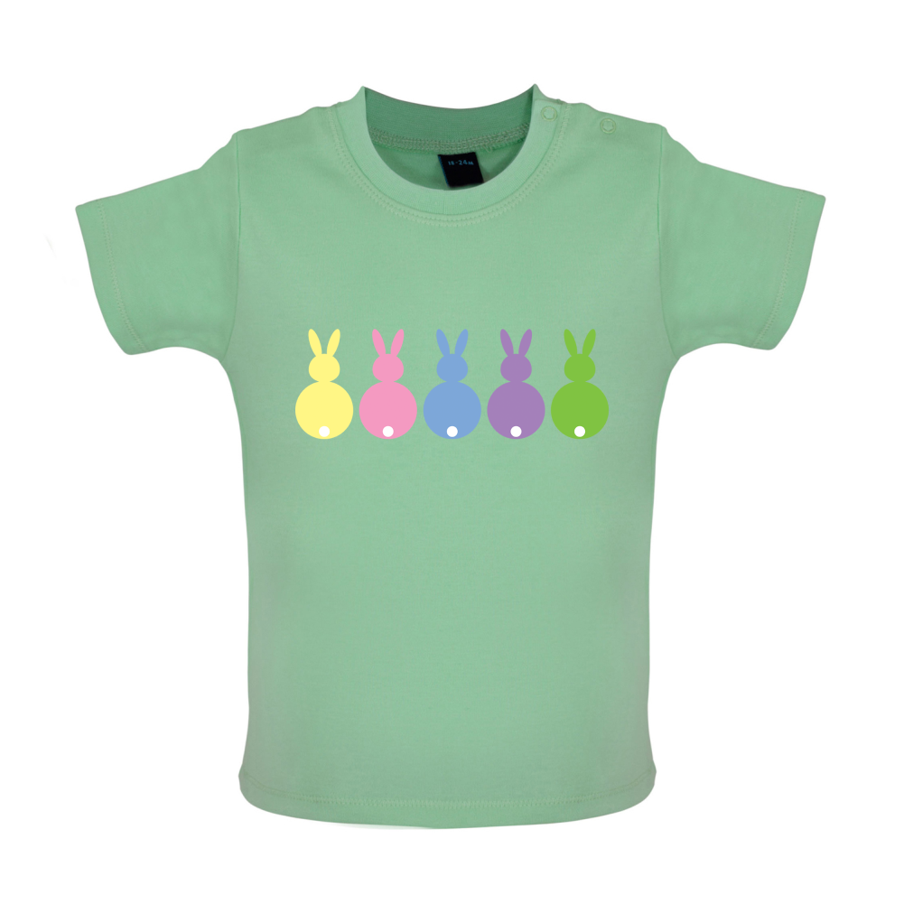 Multi Colour Easter Bunny's Baby T Shirt