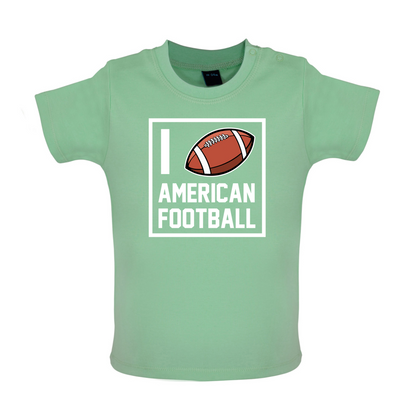 I Heart American Football Baby T Shirt
