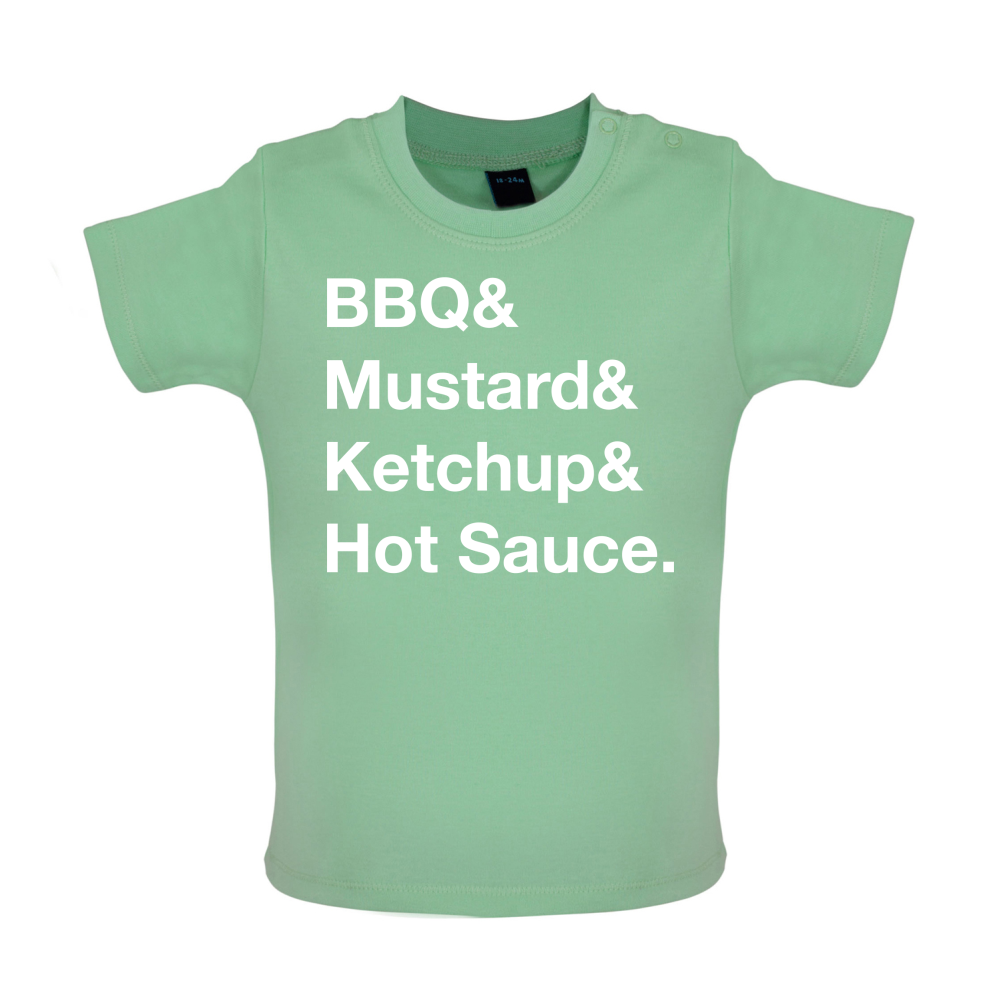 BBQ & Mustart & Ketchup Baby T Shirt