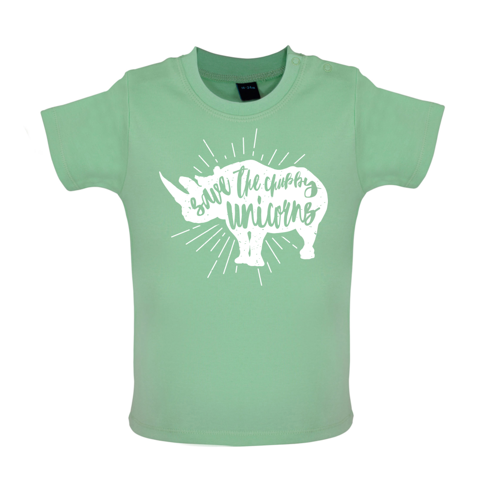 Chubby Unicorns Baby T Shirt