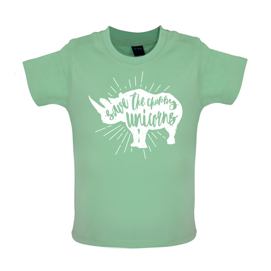 Chubby Unicorns Baby T Shirt