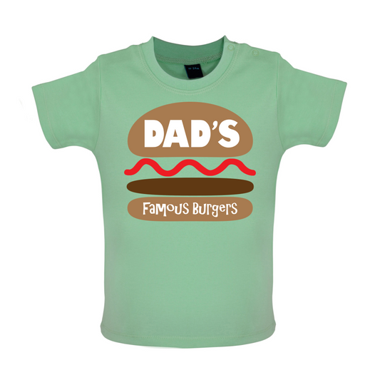 Dad's Famous Burgers Baby T Shirt
