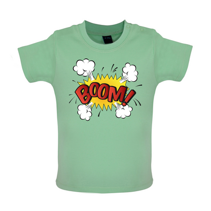 BOOM! Word Art Baby T Shirt