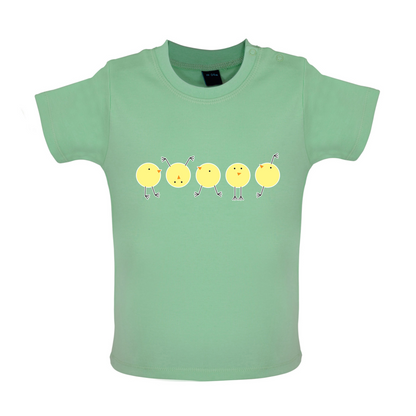 Yellow Chicks Baby T Shirt