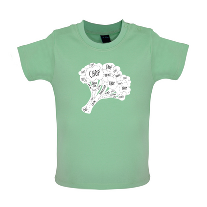 Butcher Broccoli Diagram Baby T Shirt