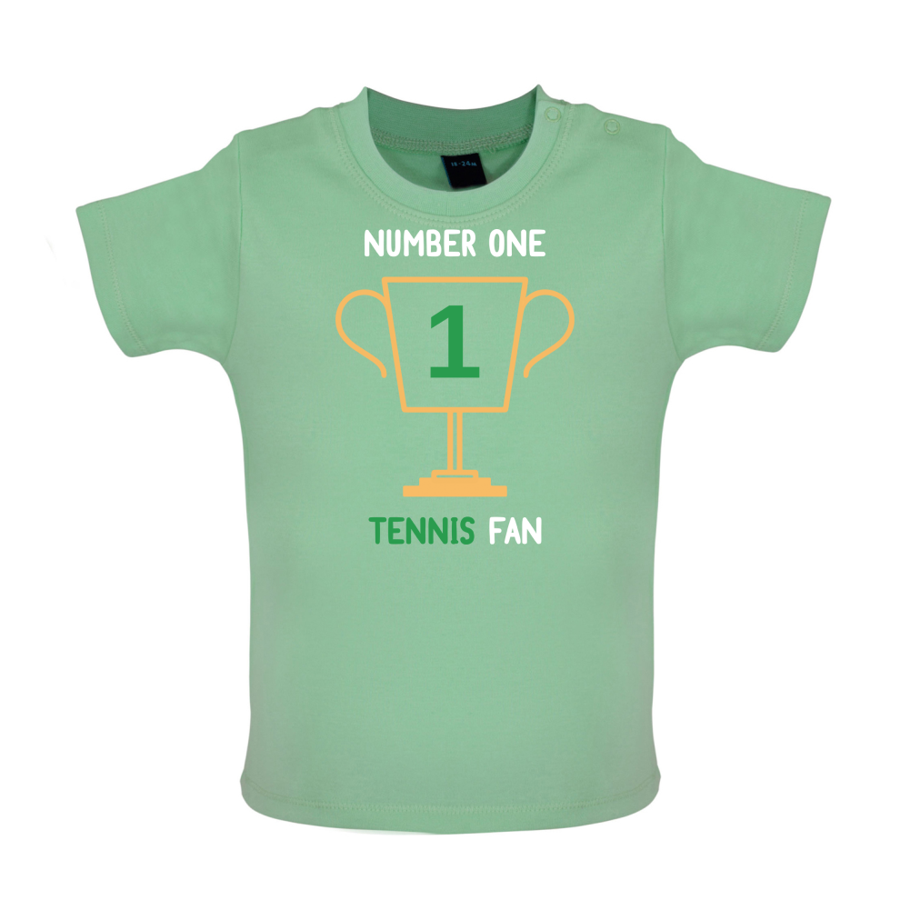 Number 1 Tennis Fan Baby T Shirt