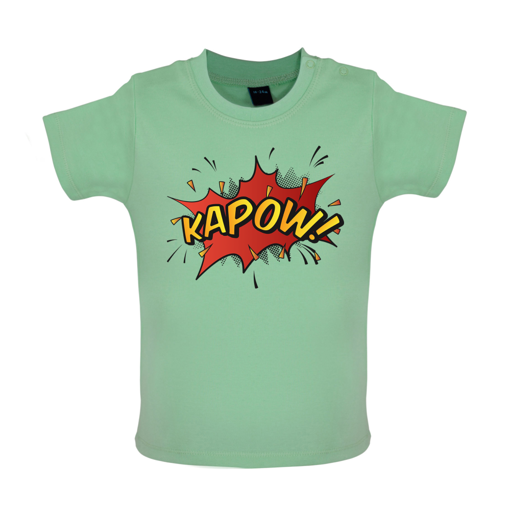 Kapow! Word Art Baby T Shirt