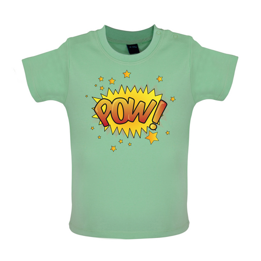 Pow! Word Art Baby T Shirt
