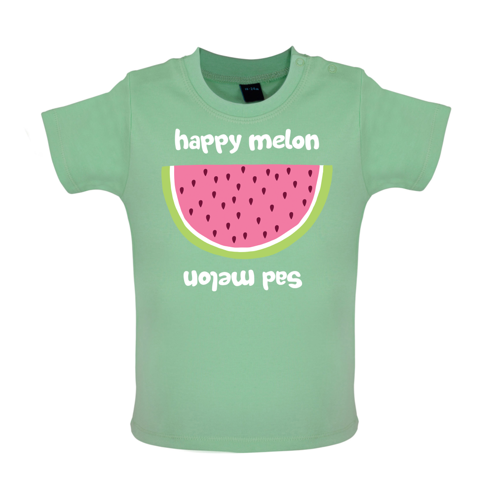 Happy Melon Sad Melon Baby T Shirt