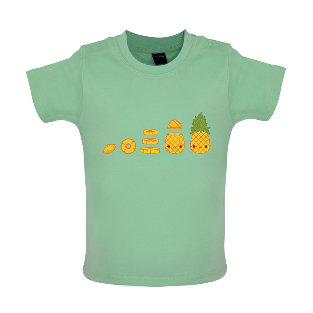 Evolution Of Pineapple Baby T Shirt