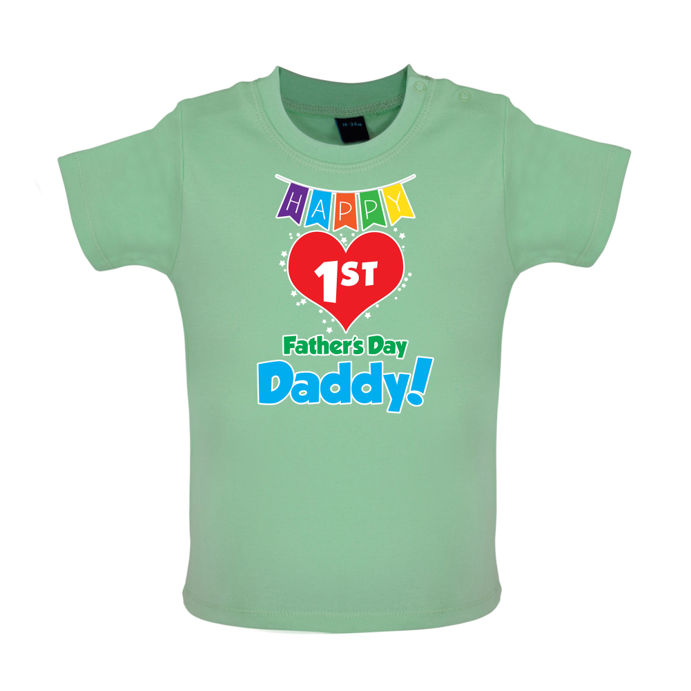 Happy First Fathers Day Baby T Shirt