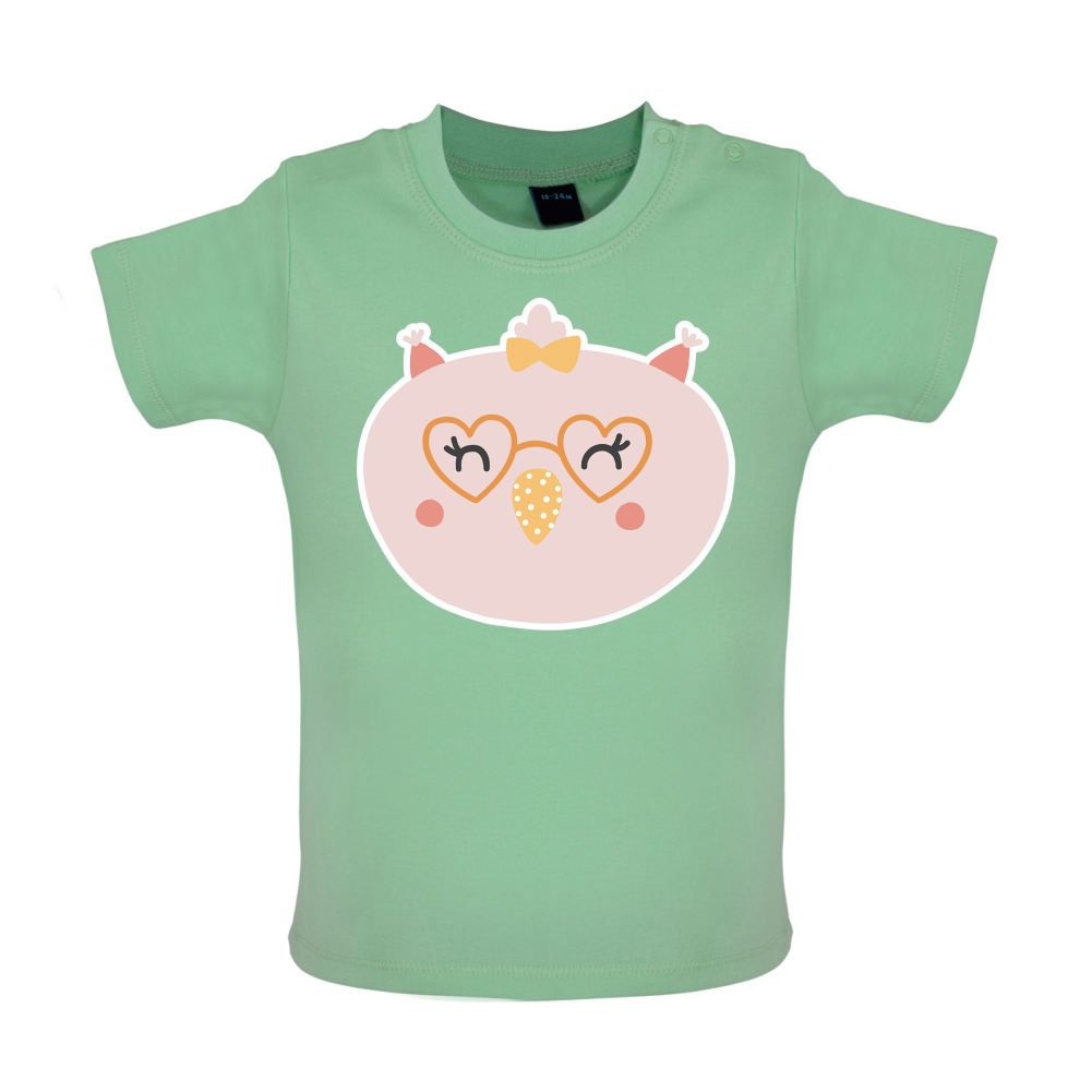 Smiley Face Chick Baby T Shirt
