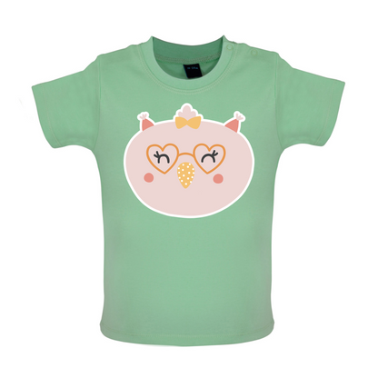 Smiley Face Chick Baby T Shirt